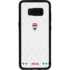 Samsung Galaxy S8 Case Hülle - Silikon schwarz Irak 2026 personalisierbares Fussballtrikot