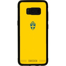 Samsung Galaxy S8 Case Hülle - Silikon schwarz Schweden 2026 personalisierbares Fussballtrikot