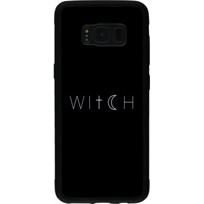 Samsung Galaxy S8 Case Hülle - Silikon schwarz Halloween 22 witch word