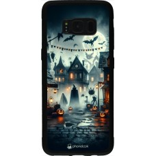 Samsung Galaxy S8 Case Hülle - Silikon schwarz Halloween Spukstadt