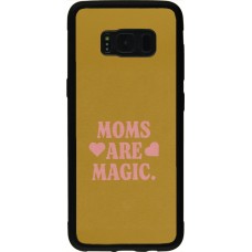 Samsung Galaxy S8 Case Hülle - Silikon schwarz Mom 2026 Are Magic