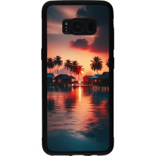 Samsung Galaxy S8 Case Hülle - Silikon schwarz Paradies Malediven