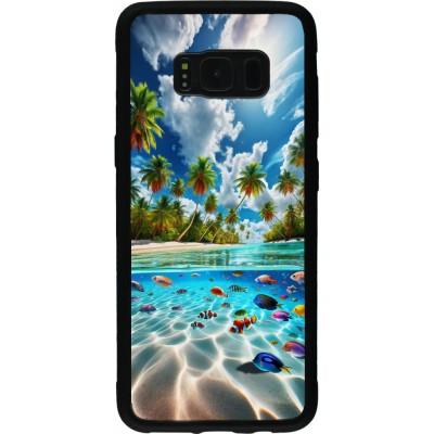Samsung Galaxy S8 Case Hülle - Silikon schwarz Strandparadies