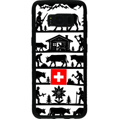 Samsung Galaxy S8 Case Hülle - Silikon schwarz Poya Schweiz 1