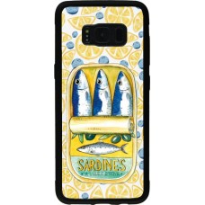 Samsung Galaxy S8 Case Hülle - Silikon schwarz Sardines in oil 2026
