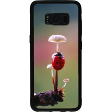 Samsung Galaxy S8 Case Hülle - Silikon schwarz Ladybird on a mushroom Spring 2026