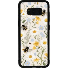Samsung Galaxy S8 Case Hülle - Silikon schwarz Pattern bees Spring 2026