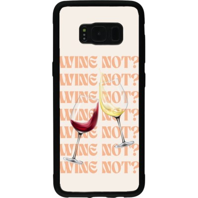 Samsung Galaxy S8 Case Hülle - Silikon schwarz Wine not