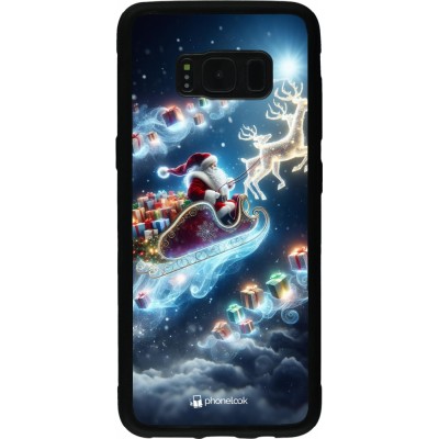 Samsung Galaxy S8 Case Hülle - Silikon schwarz Weihnachten 2023 Verzauberter Weihnachtsmann
