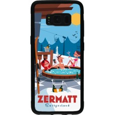 Samsung Galaxy S8 Case Hülle - Silikon schwarz Zermatt Mountain Jacuzzi