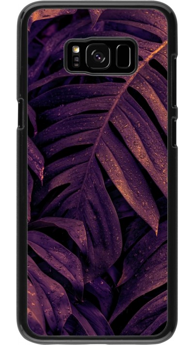 Samsung Galaxy S8+ Case Hülle - Purple Light Leaves