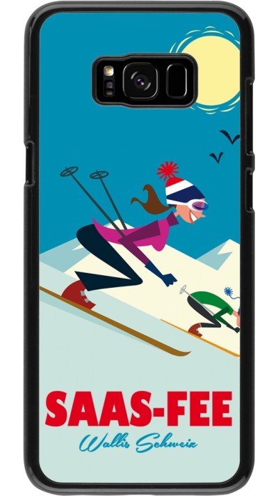 Samsung Galaxy S8+ Case Hülle - Saas-Fee Ski Downhill