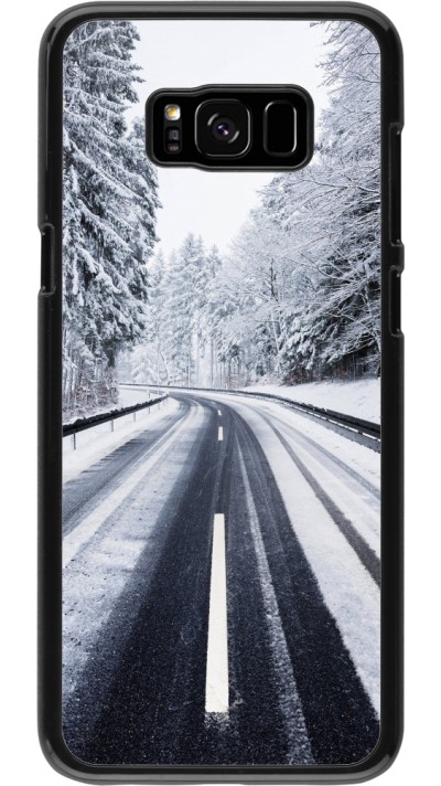 Samsung Galaxy S8+ Case Hülle - Winter 22 Snowy Road