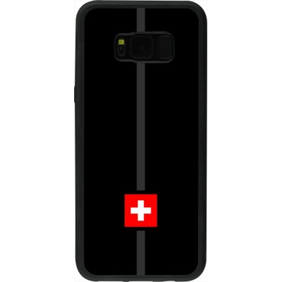 Samsung Galaxy S8+ Case Hülle - Silikon schwarz Kanton CH schwarz