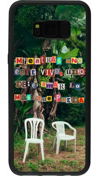 Samsung Galaxy S8+ Case Hülle - Silikon schwarz Chairs DTMF