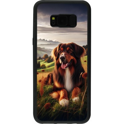 Samsung Galaxy S8+ Case Hülle - Silikon schwarz Hund Land Schweiz