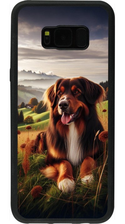 Samsung Galaxy S8+ Case Hülle - Silikon schwarz Hund Land Schweiz