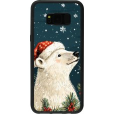 Samsung Galaxy S8+ Case Hülle - Silikon schwarz Christmas 25 Bear