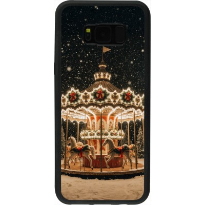 Samsung Galaxy S8+ Case Hülle - Silikon schwarz Christmas 25 Carousel