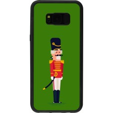 Samsung Galaxy S8+ Case Hülle - Silikon schwarz Christmas 25 Nutcracker Green