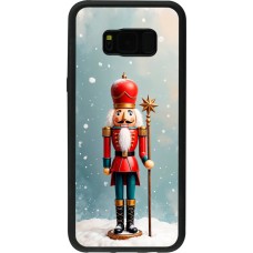 Samsung Galaxy S8+ Case Hülle - Silikon schwarz Christmas 25 Nutcracker Snow