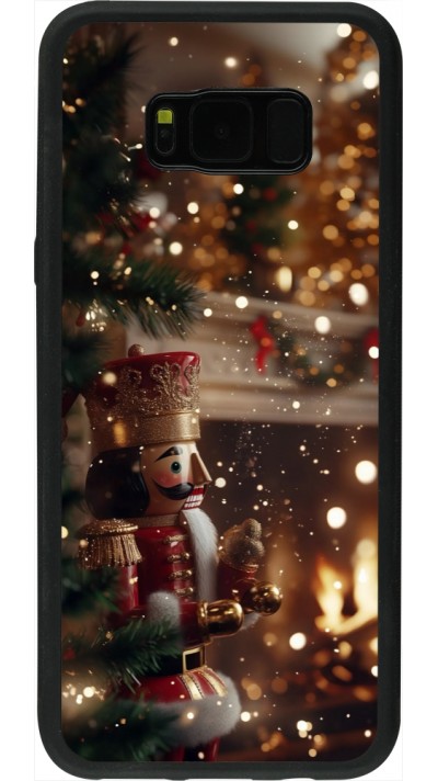 Samsung Galaxy S8+ Case Hülle - Silikon schwarz Christmas 25 Xmas Nutcracker