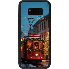 Samsung Galaxy S8+ Case Hülle - Silikon schwarz Christmas 25 Xmas Train