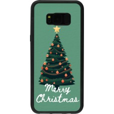 Samsung Galaxy S8+ Case Hülle - Silikon schwarz Christmas 25 Xmas Tree