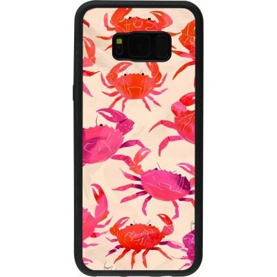 Samsung Galaxy S8+ Case Hülle - Silikon schwarz Crabs Paint