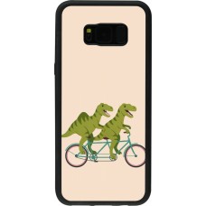 Samsung Galaxy S8+ Case Hülle - Silikon schwarz Dinosaurs on bikes 2026