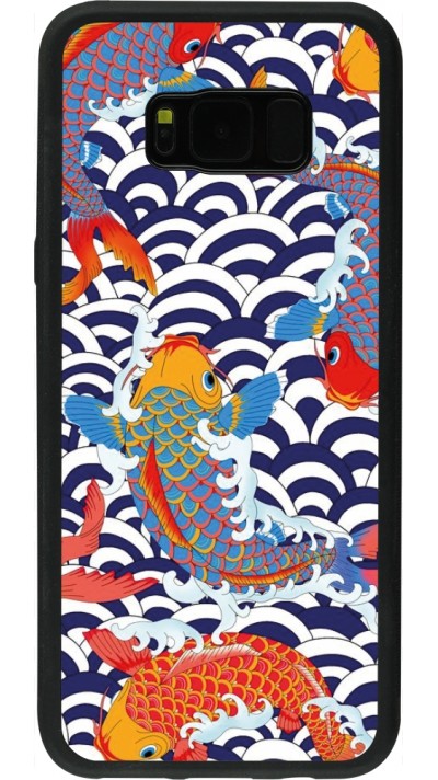 Samsung Galaxy S8+ Case Hülle - Silikon schwarz Easter 2023 japanese fish