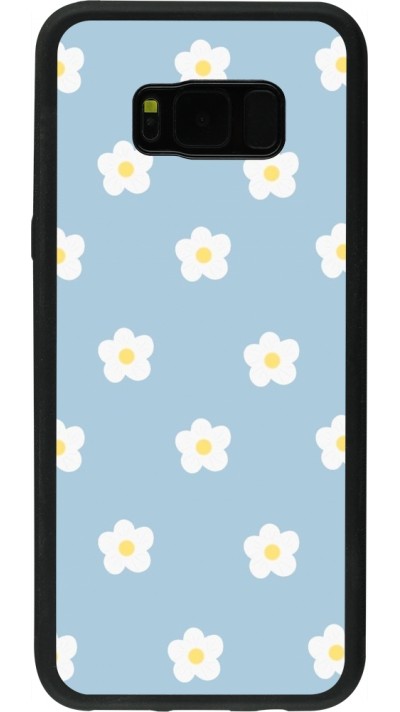 Samsung Galaxy S8+ Case Hülle - Silikon schwarz Easter 2024 daisy flower