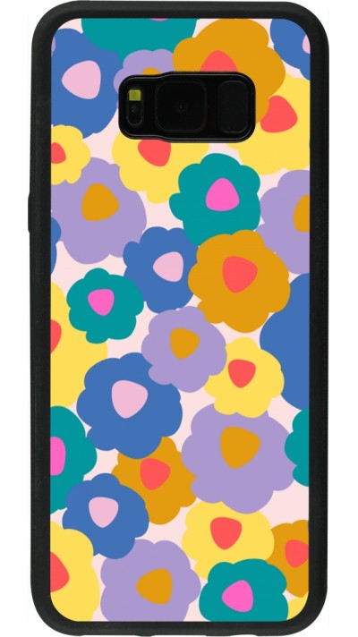 Samsung Galaxy S8+ Case Hülle - Silikon schwarz Easter 2024 flower power