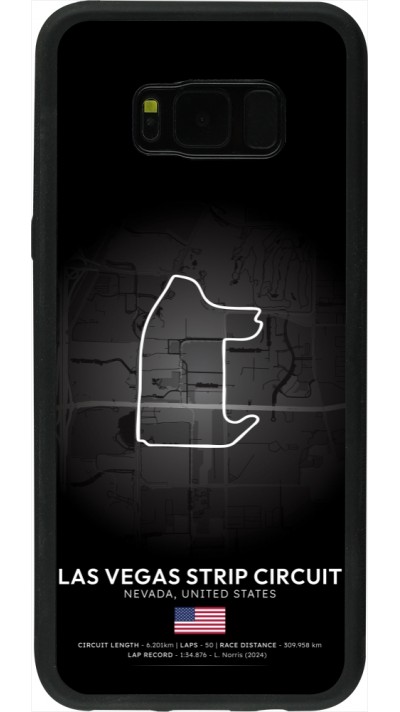 Samsung Galaxy S8+ Case Hülle - Silikon schwarz F1 Track 2025 Las Vegas
