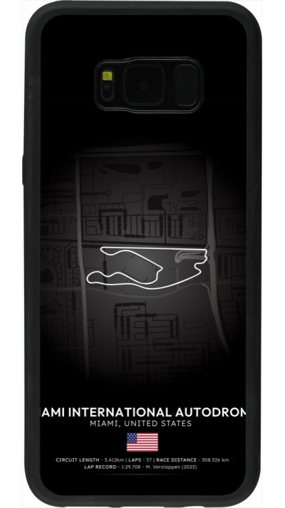 Samsung Galaxy S8+ Case Hülle - Silikon schwarz F1 Track 2025 Miami