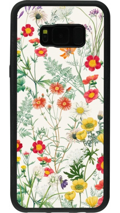 Samsung Galaxy S8+ Case Hülle - Silikon schwarz Flora Botanical Wildlife