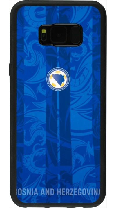 Coque Samsung Galaxy S8+ - Silicone rigide noir Maillot de football Bosnie-Herzégovine 2026 personnalisable