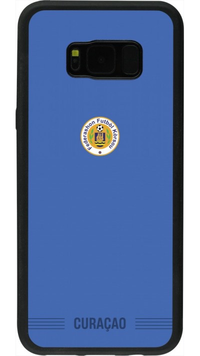 Coque Samsung Galaxy S8+ - Silicone rigide noir Maillot de football Curaçao 2026 personnalisable
