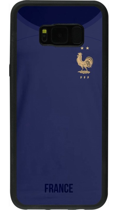 Samsung Galaxy S8+ Case Hülle - Silikon schwarz Frankreich 2022 personalisierbares Fussballtrikot