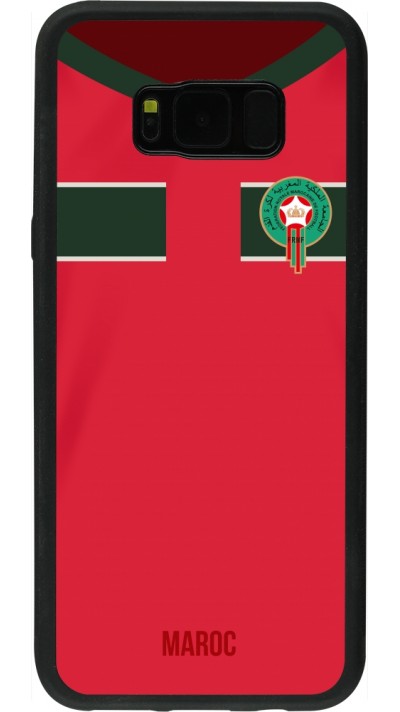 Samsung Galaxy S8+ Case Hülle - Silikon schwarz Marokko 2022 personalisierbares Fussballtrikot