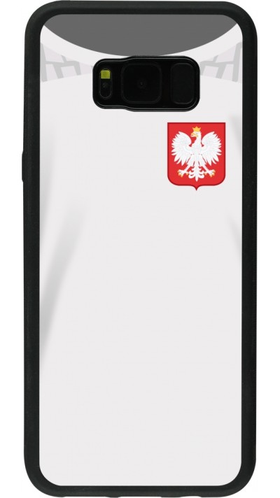 Samsung Galaxy S8+ Case Hülle - Silikon schwarz Polen 2022 personalisierbares Fussballtrikot