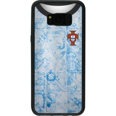 Samsung Galaxy S8+ Case Hülle - Silikon schwarz Portugal Away personalisierbares Fussballtrikot