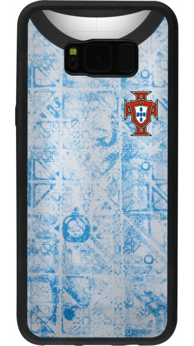 Samsung Galaxy S8+ Case Hülle - Silikon schwarz Portugal Away personalisierbares Fussballtrikot
