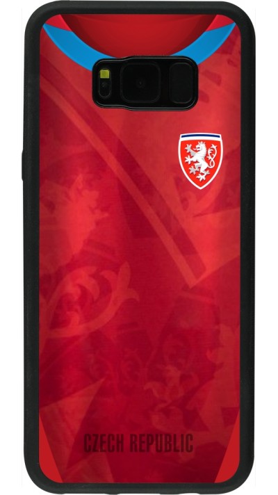 Samsung Galaxy S8+ Case Hülle - Silikon schwarz Tschechische Republik personalisierbares Fussballtrikot