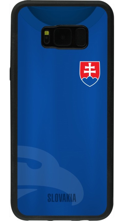 Coque Samsung Galaxy S8+ - Silicone rigide noir Maillot de football Slovaquie