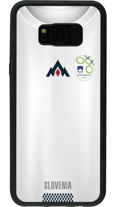 Coque Samsung Galaxy S8+ - Silicone rigide noir Maillot de football Slovénie
