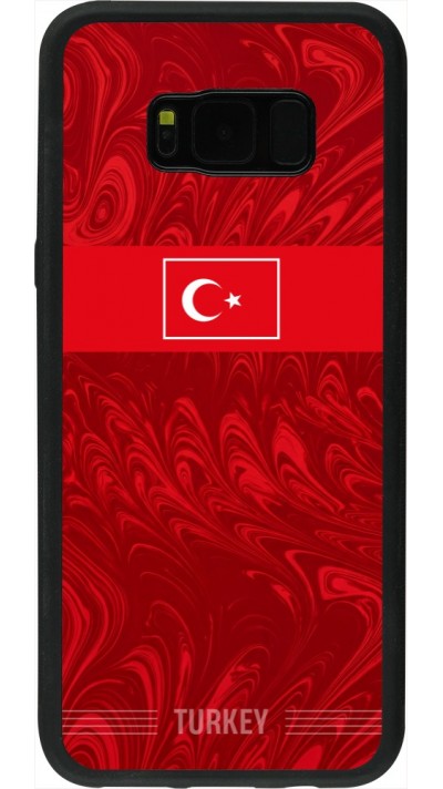Coque Samsung Galaxy S8+ - Silicone rigide noir Maillot de football Turquie 2026 personnalisable