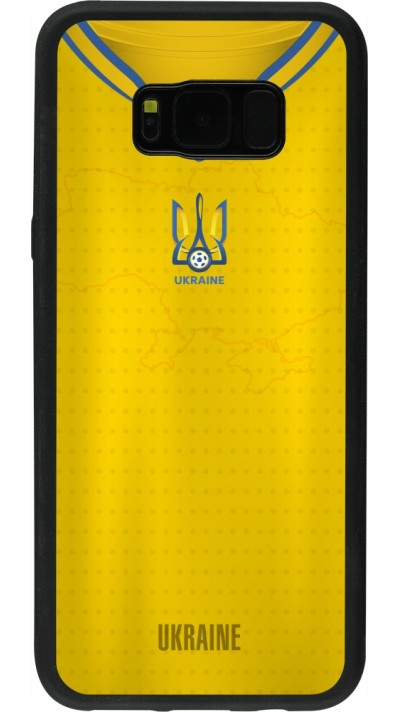 Coque Samsung Galaxy S8+ - Silicone rigide noir Maillot de football Ukraine