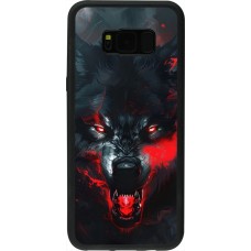 Samsung Galaxy S8+ Case Hülle - Silikon schwarz Halloween 2024 mad werewolf