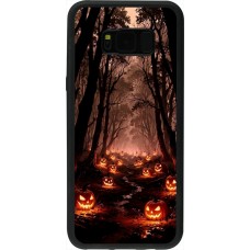 Samsung Galaxy S8+ Case Hülle - Silikon schwarz Halloween 2025 Road of Terrifying Pumpkins